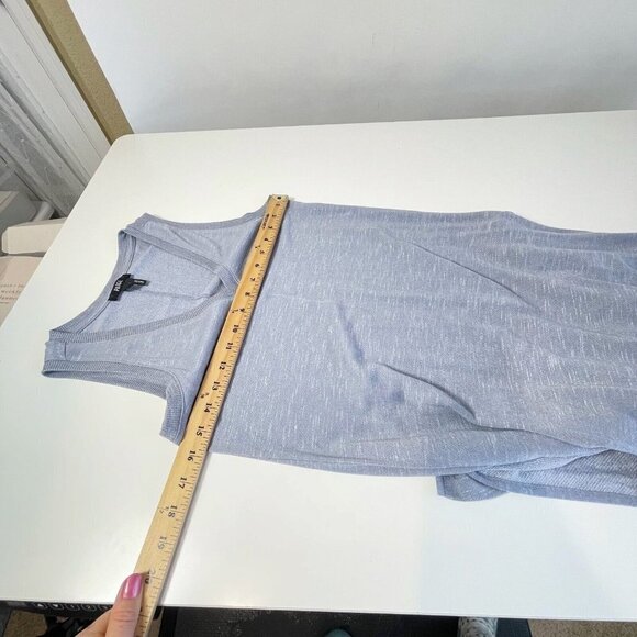 Paige Womens Sage Sleeveless Midi Tank Dress Gray XS V-neck Side Slit Casual - Picture 9 of 10